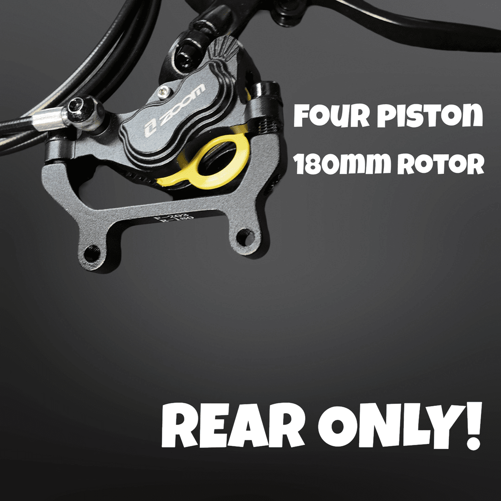 Razor Zoom Brakes 4-Piston- 180mm Rotor REAR ONLY — Electric Moto